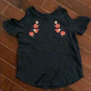 Abercrombie kids cold shoulder tee